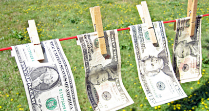 Dollars auf der Leine
